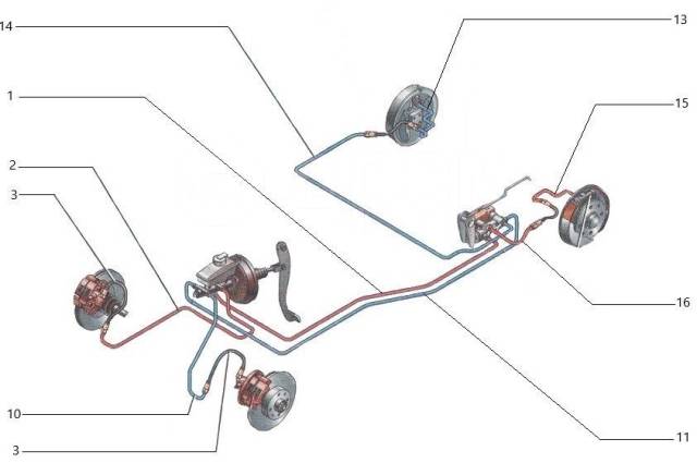 Вакуумный усилитель тормозов для автомобилей Лада 2110