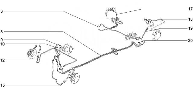 Тормозная система лада приора без абс схема