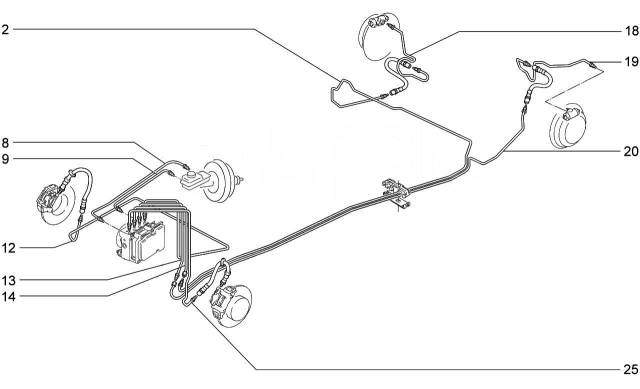 Схема тормозной системы приора. Тормозные трубки ВАЗ 2170 С АБС. Трубки тормозные 2170 с АБС схема. Тормозные трубки Приора с АБС. Трубка тормозная 2170.