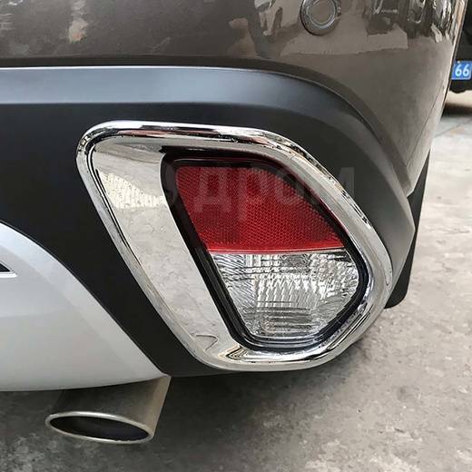 Купить Mitsubishi outlander 2012-2021 хромированные накладки на туманки ...