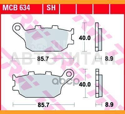    Honda CBR600/CBR900/VTR1000/VTX1300, Suzuki SV650, Yamaha YZF-R1 MCB634SH 