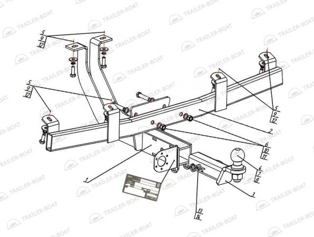 Фаркоп на Chevrolet Niva 2123.P