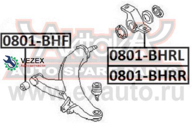 Купить Сайлентблок Переднего Левого Рычага Задний Subaru Impreza GC ...