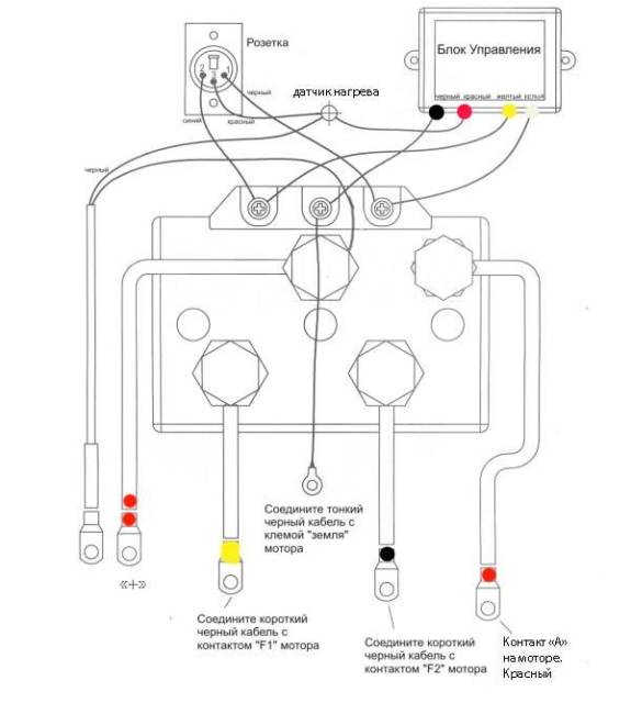 Правильное подключение лебедки