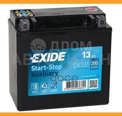    13Ah 200A 150/90/145 AGM AUXILIARY EXIDE EK131 