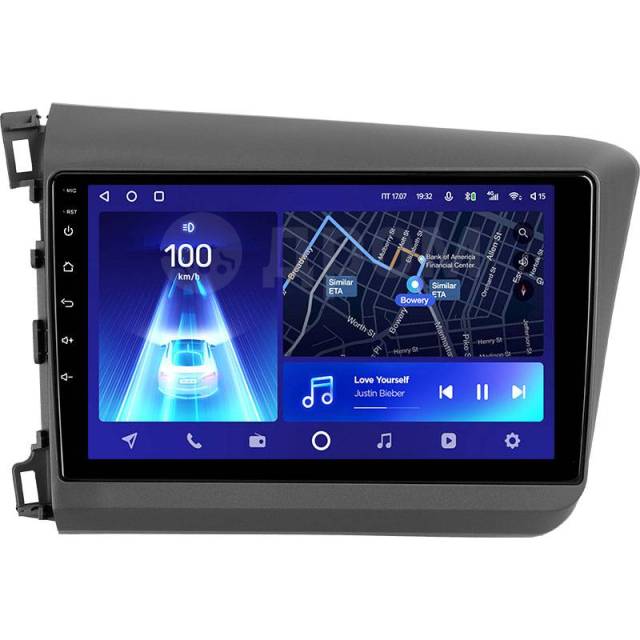 Магнитола на андроиде Honda Civic 2012 - 2015 Carmedia, 2 DIN — 178x100 ...