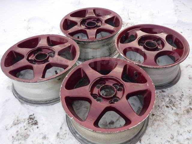 Литье R14 4x100 4x114.3 6J ET38 комплект, Japan, 14", 1 шт, Ширина ...