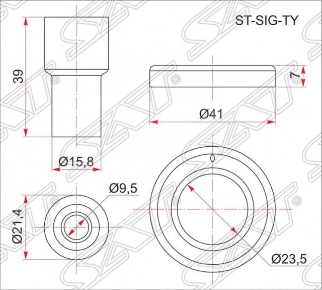 Купить Наконечник катушки зажигания ST-SIG-TY SAT в Артеме по цене: 139 ...