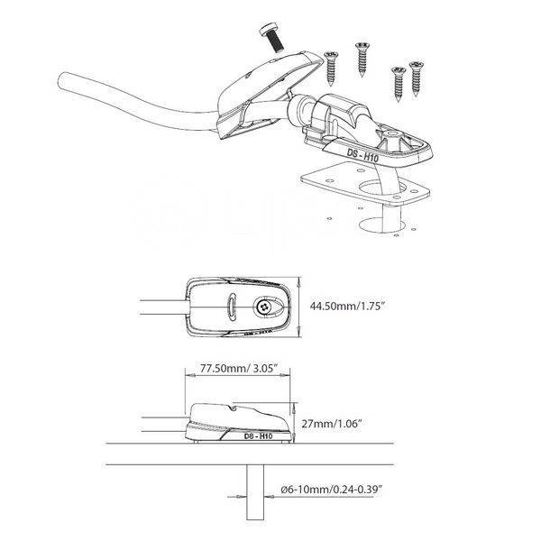         IP68 Scanstrut DS-H10 6-10     