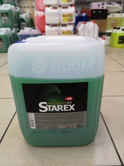 Антифриз Starex зеленый 20кг, в наличии. Цена: 1 750₽ в Хабаровске