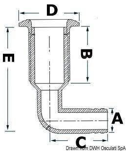     3/4"   90, Osculati 17.328.34 