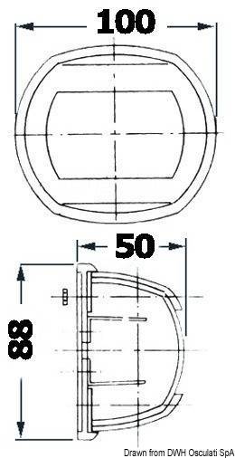   Sphera Design Classic 12  112,5 12  10  100 x 50 x 88        12 , Osculati 11.410.02 