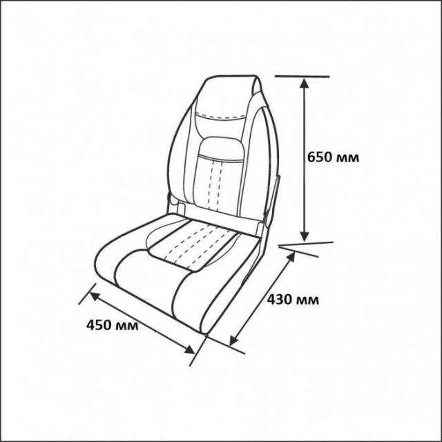    Premium Designer High Back Seat, - Newstarmarine 75157GCB 