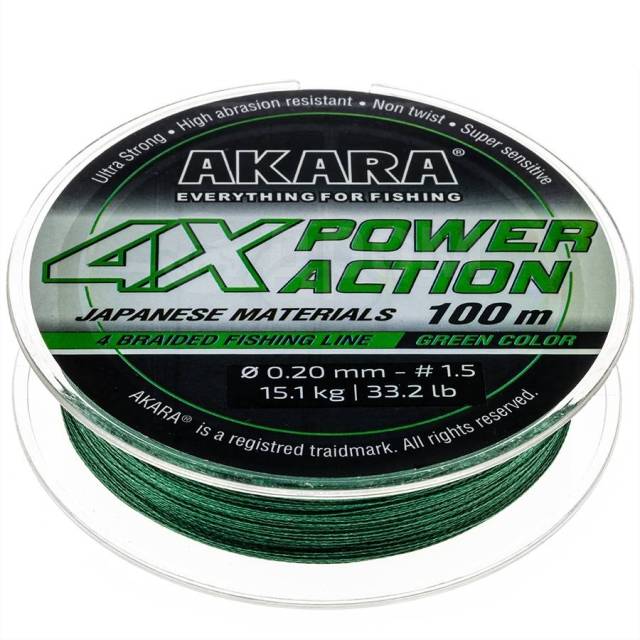  Akara Power Action X-4 Green 100  0,12 