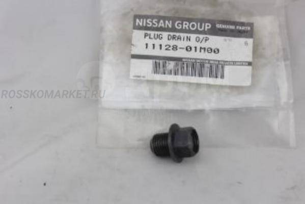 Купить Пробка маслосливная Nissan 1112801M00 в Красноярске по цене: 190 ...