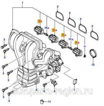 Купить Вихревые заслонки впускного коллектора Ford Fosus Mondeo C-Max ...