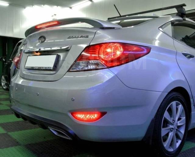 Спойлер на Hyundai Solaris 2014