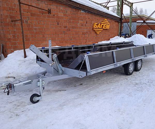 Багем 27851. Багем 278550. Прицеп для перевозки судна на воздушной подушке. ООО Багем прицеп.