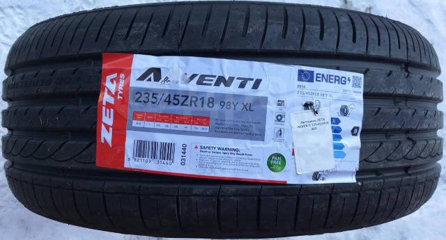 Zeta Alventi, 235/45 R18, 18", 1 шт, 235 мм, 45 %, радиальный, летние ...