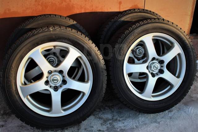 Красивые оригинальные облегченные диски Nissan R17 из Японии, 17", 1 шт ...