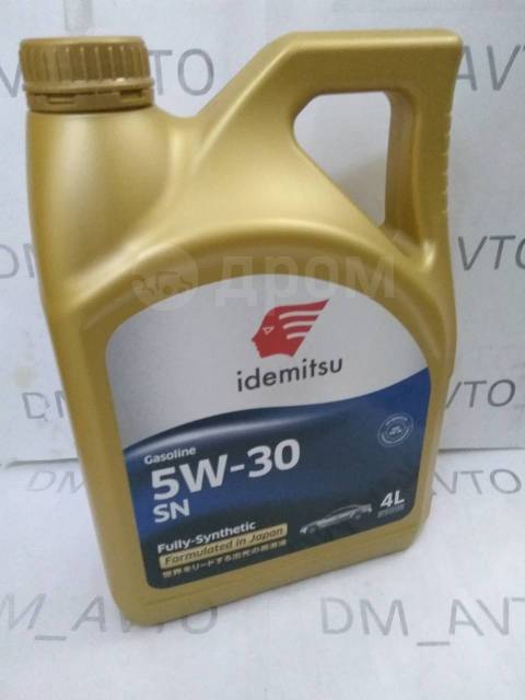 Масло моторное Idemitsu Fully-Synthetic 5W30 4л, синтетическое, 4,00 л ...