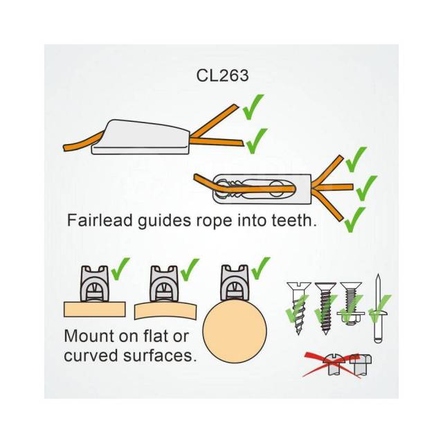     Clamcleat CL263 Micros 441316   1-4   , 6  