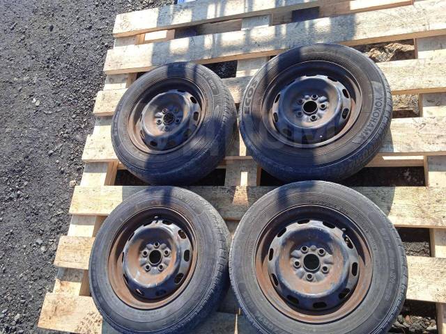 Колеса, Toyota, 14", 1 шт, 5x100, штампованный, 4 шт, б/у, в наличии ...