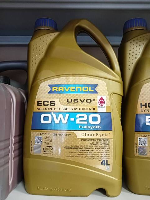 Sae 0w 20 api sn. Равенол 0w20. Ravenol ECS 0w-20. Ravenol ECS ECOSYNTH SAE 0w-20. Ravenol 0w20 артикул 4л.