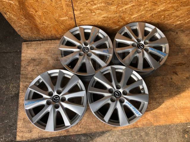 Диски Mazda, 17", 1 шт, 5x114.3, литой, 67,1 мм. 4 шт, б/у, в наличии ...
