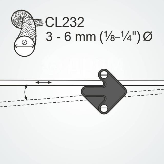   Clamcleat CL232 46x46x16     3-6  