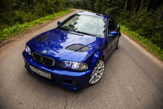 BMW e46 синяя