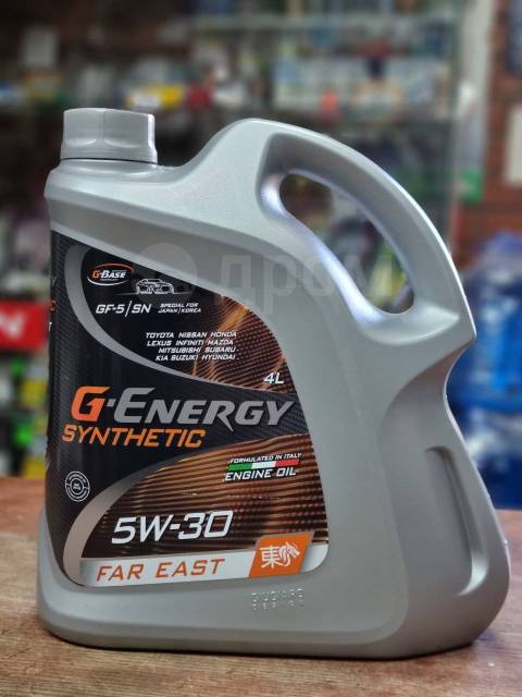 G-energy Far East 5W30 4 литра, синтетическое, 4,00 л. SN, бензин .