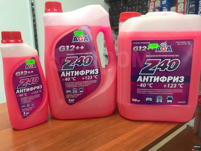 Антифриз красный AGA Z40 (G12++ ) -40С до +123С, в наличии. Цена: 999 ...