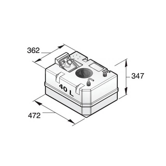     Vetus FTANK40A 472 x 362 x 347  40  