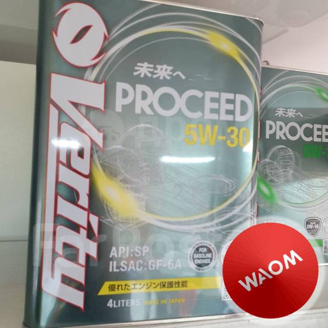Масло моторное синтетическое Verity Proceed 5W-30 SP/GF-6 4л WAOM, 4,00 ...