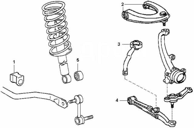 Схема подвески toyota mark 2 90