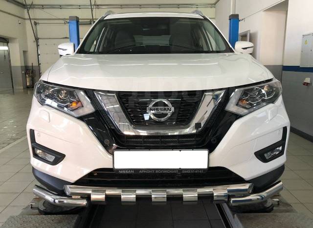 Защита бампера на Nissan X-Trail III (2013-2019)