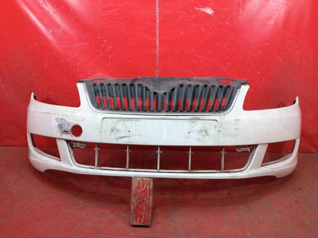Купить Бампер Skoda Fabia 2010-2014 5J0807221D 2, передний в Москве по ...