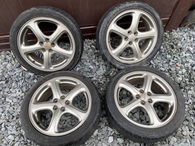 Диски Subaru + резина Yakohama Advan Fleva, 17", 1 шт, 215 мм, 45 % ...