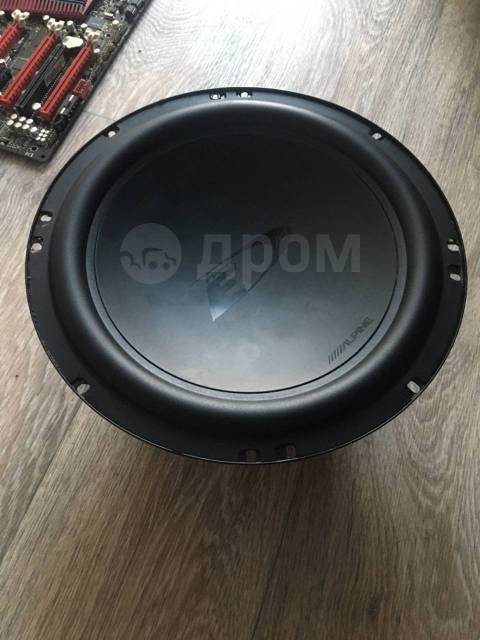 Сабуферный динамик Alpine SWE-1044E, компонентные, сабвуферы (нч), 150 ...