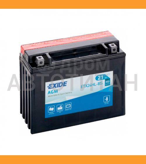   21Ah 350A 205/90/165 moto AGM .    EXIDE ETX24HL-BS [ETX24HLBS] 