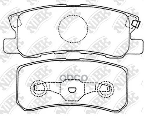 Nibk pn3450 колодки тормозные