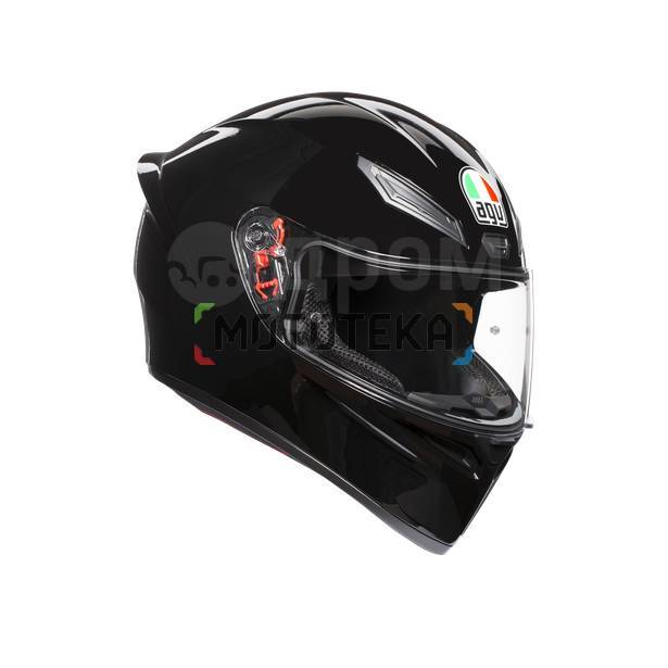 Шлем мото интеграл AGV (АГВ) K-1 MONO Black XXL, новый, в наличии. Цена ...