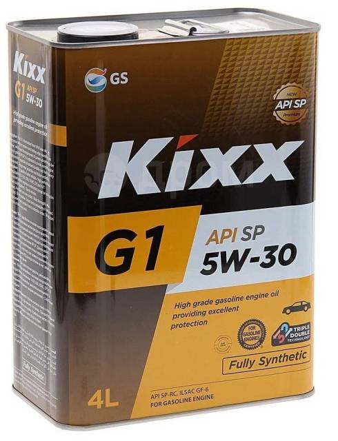 Масло моторное синтетическое KIXX G1 5W-30 SP 4 литра Корея, 4,00 л. SP ...