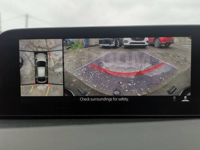 Check surroundings перевод. Калибровка кругового обзора Mazda. Калибровка камер 360 на авто. Калибровка камер кругового обзора. Штатная круговой 360 Мазда 5