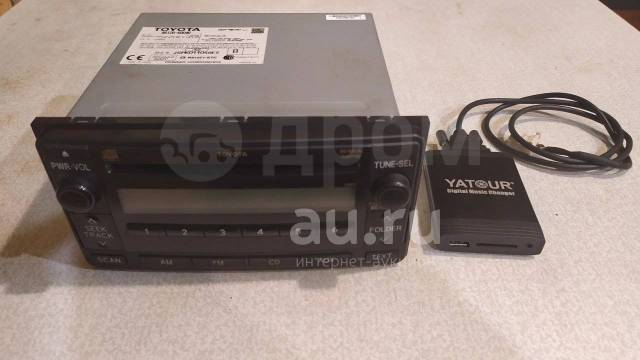 Магнитола штатная Toyota Prado 150, 2 DIN — 178x100 мм, б/у, в наличии ...
