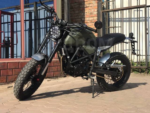 Мотоцикл Motoland SCRAMBLER 250 Черный карбон