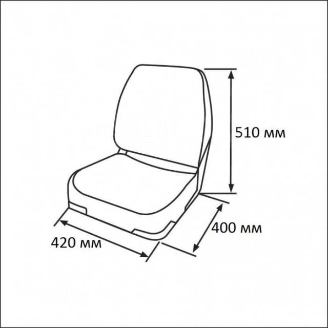    Classic Low Back Seat, - Newstarmarine 75102GR 