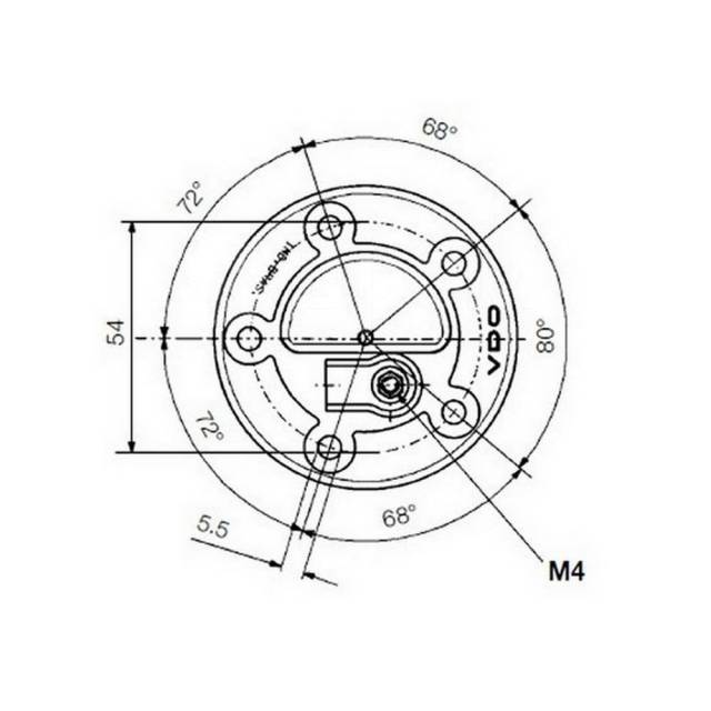    VDO Marine 224-082-007-004R 6-24 0,8-65,7 372,5 4  ?54 