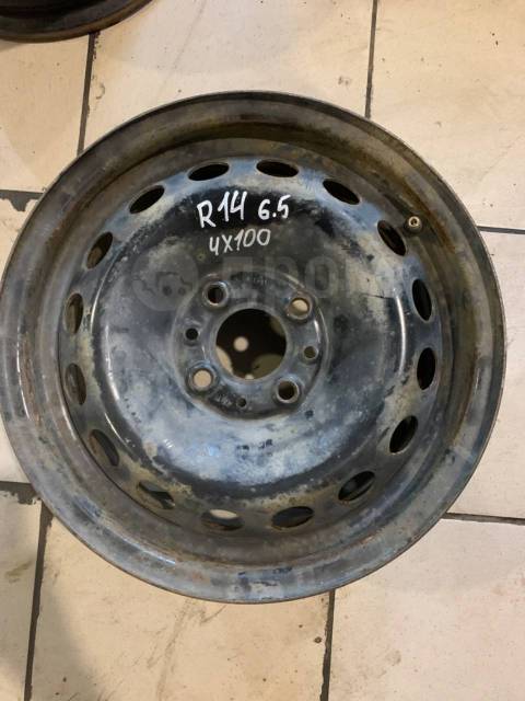 Железный диск R14, 4x100, Replica, 14", 1 шт, штампованный, 1 шт, б/у ...
